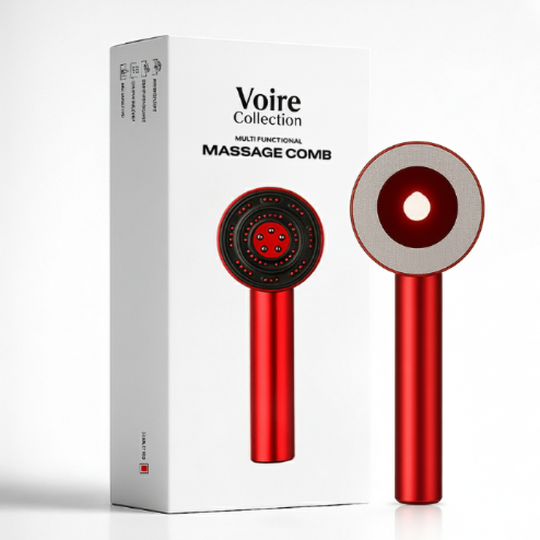 3-in-1 Red Light Therapy Scalp Massager for Hair Growth | Vibration & Comb Function | Upgraded Design with 6-Month Warranty