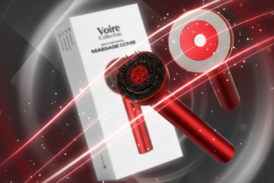 3-in-1 Red Light Therapy Scalp Massager for Hair Growth | Vibration & Comb Function | Upgraded Design with 6-Month Warranty